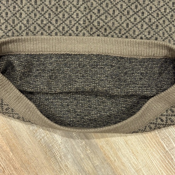 LL Bean Vintage Nordic mens Wool blend fisherman’s Birdseye chunky sweater XL - Picture 4 of 8